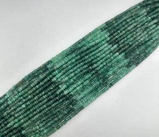 Emerald facetted roundel