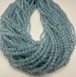 Aquamarine facetted round