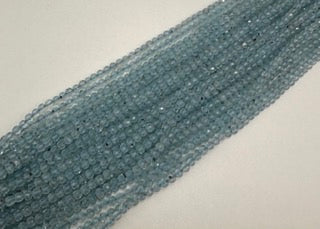 Aquamarine facetted round