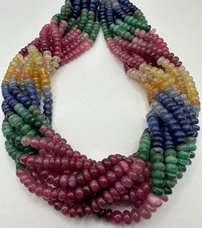 Multi sapphire plain roundel