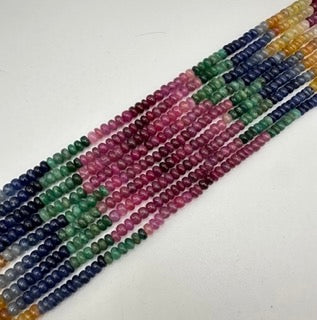 Multi sapphire plain roundel