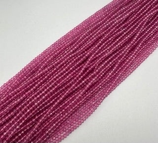 Pink topaz facetted round
