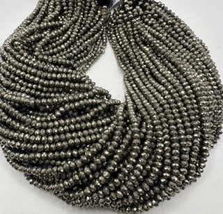 pyrite facette round 3mm