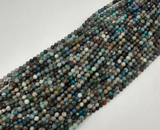 chrysocolla facetted round