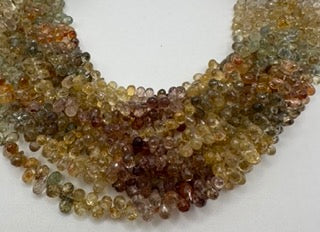 multi zircon facetted tear drop
