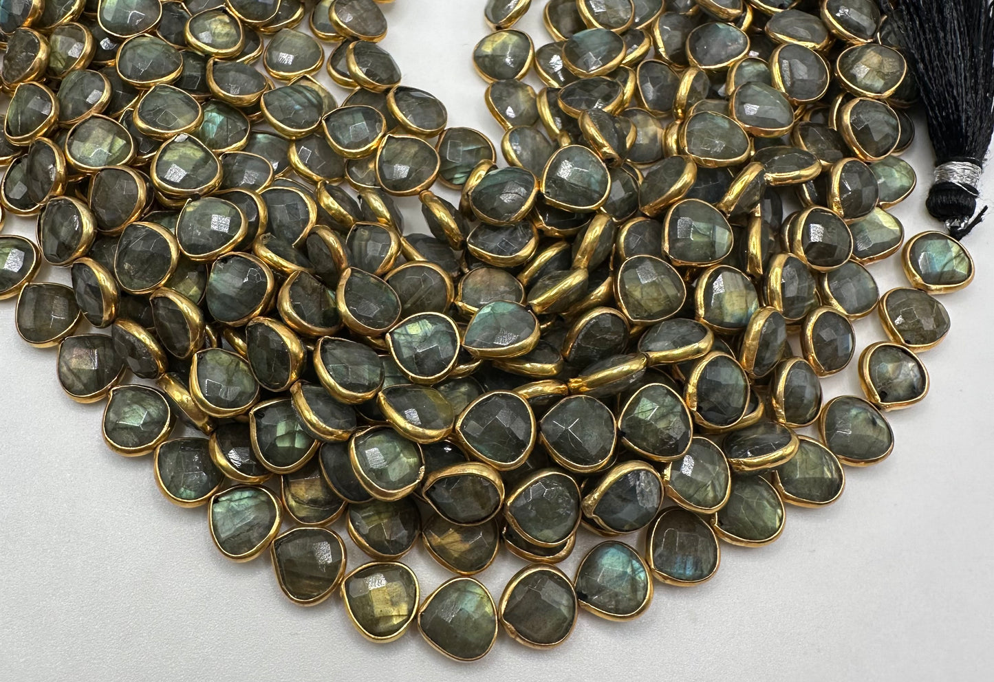 Labradorite facetted HEART