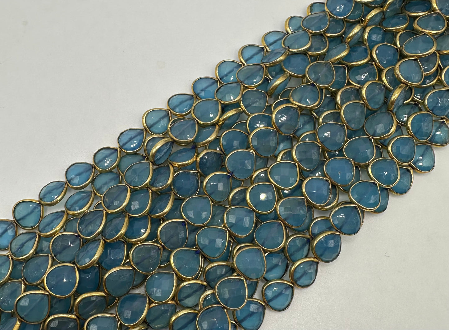 Blue chalcedony heart