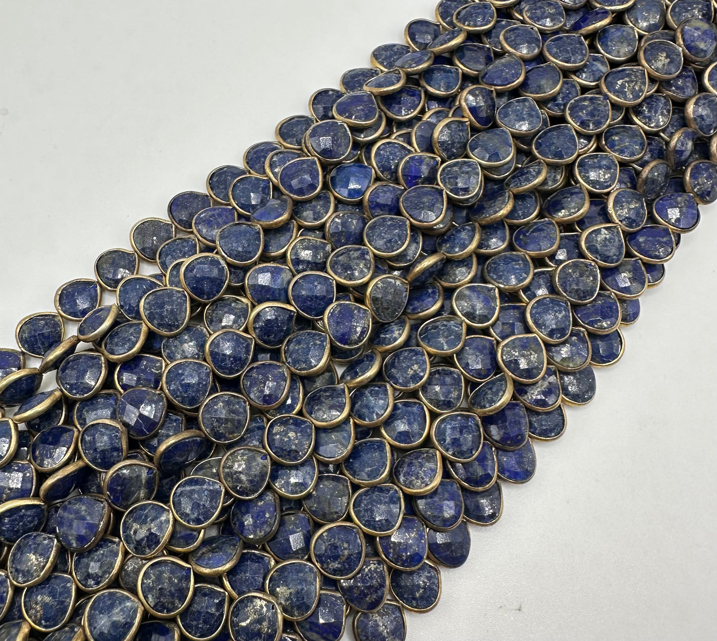 lapis facetted heart