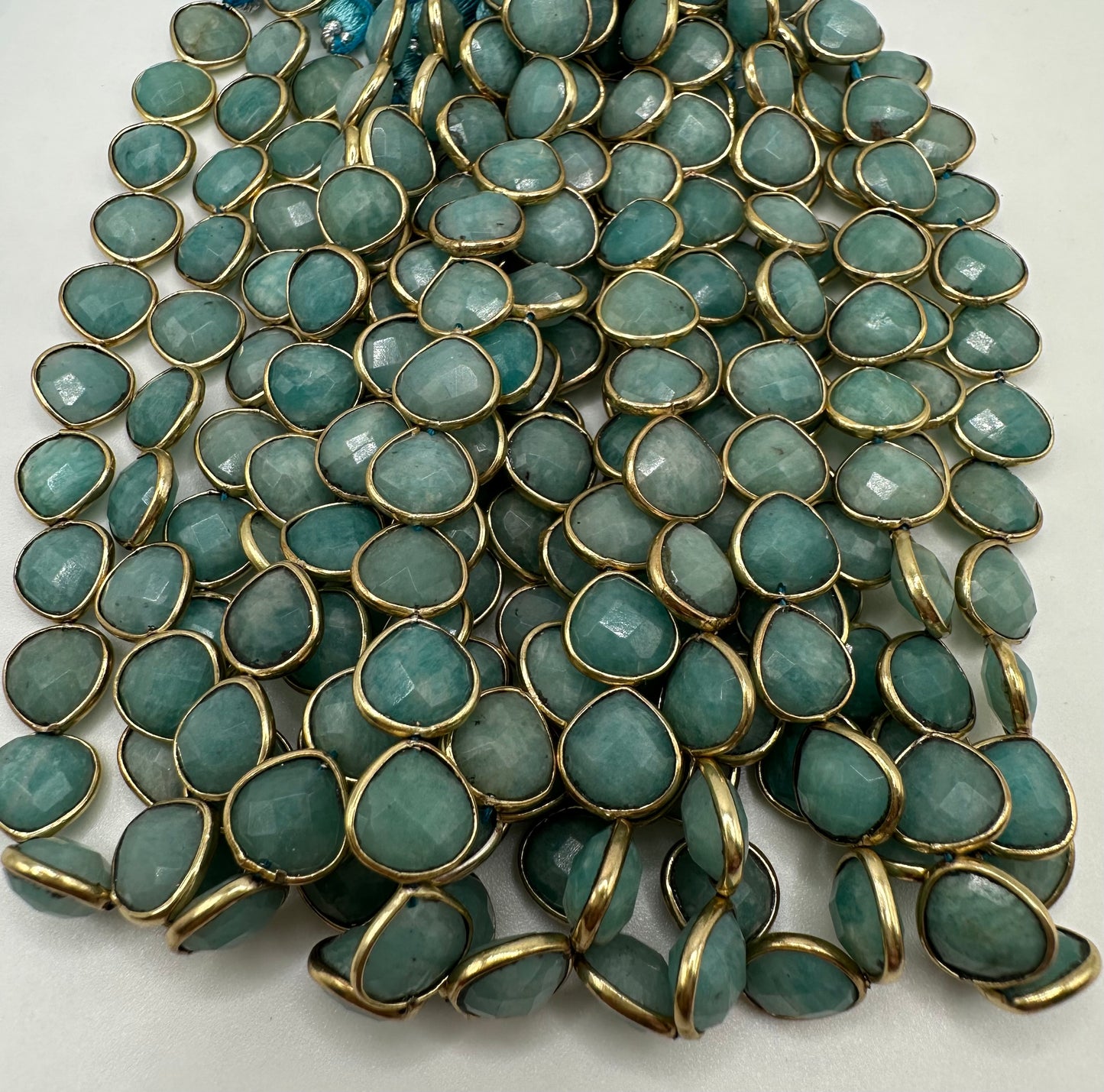 Amazonite facettes heart