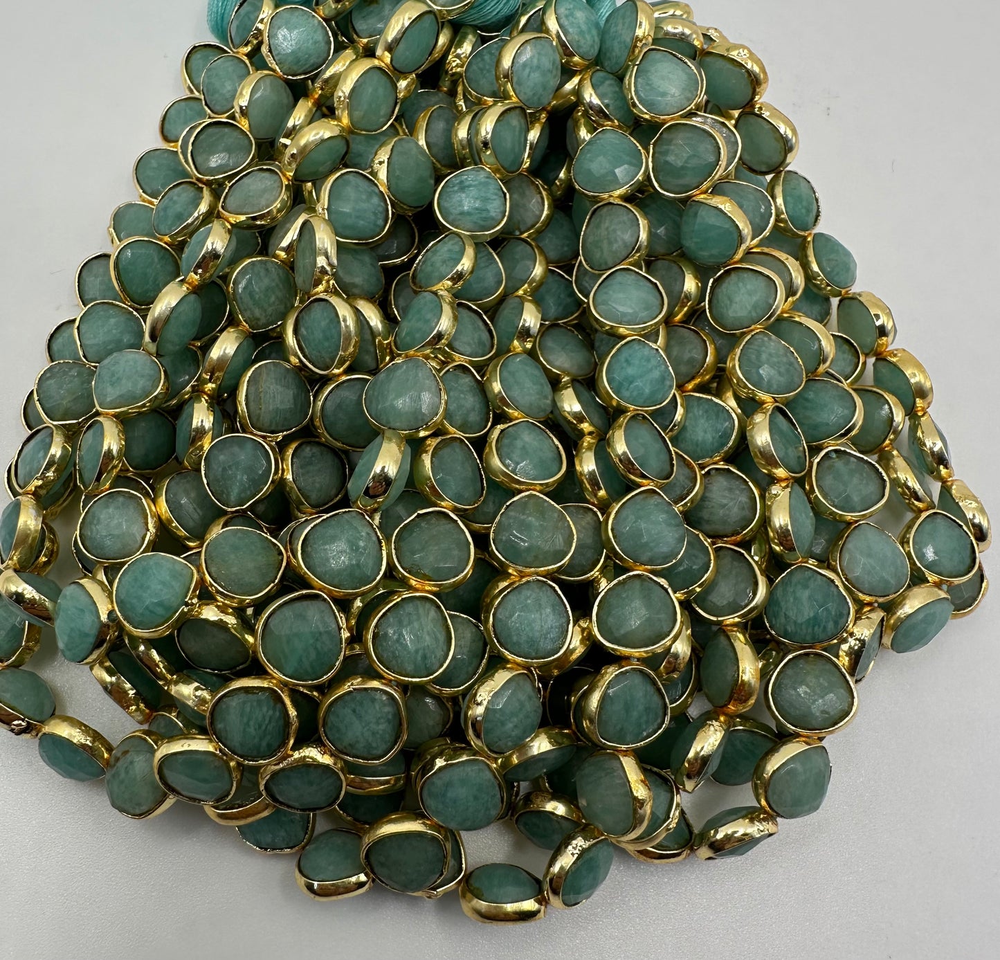 Amazonite heart bezel