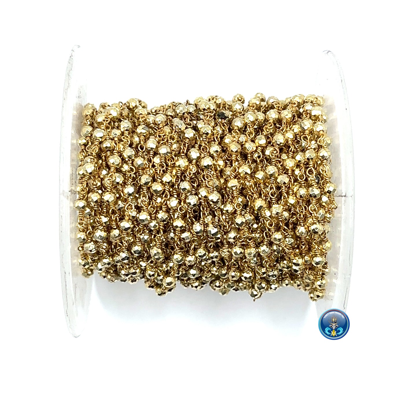 Pyrite golden coated