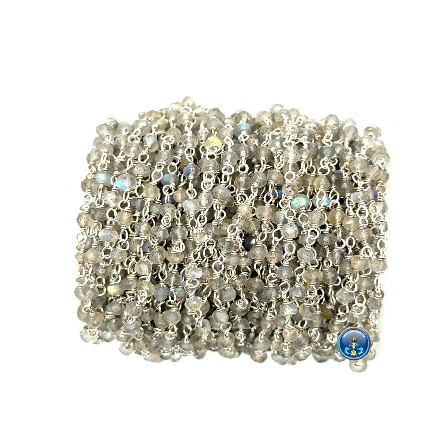 Labradorite faceted roundel 3-4mm