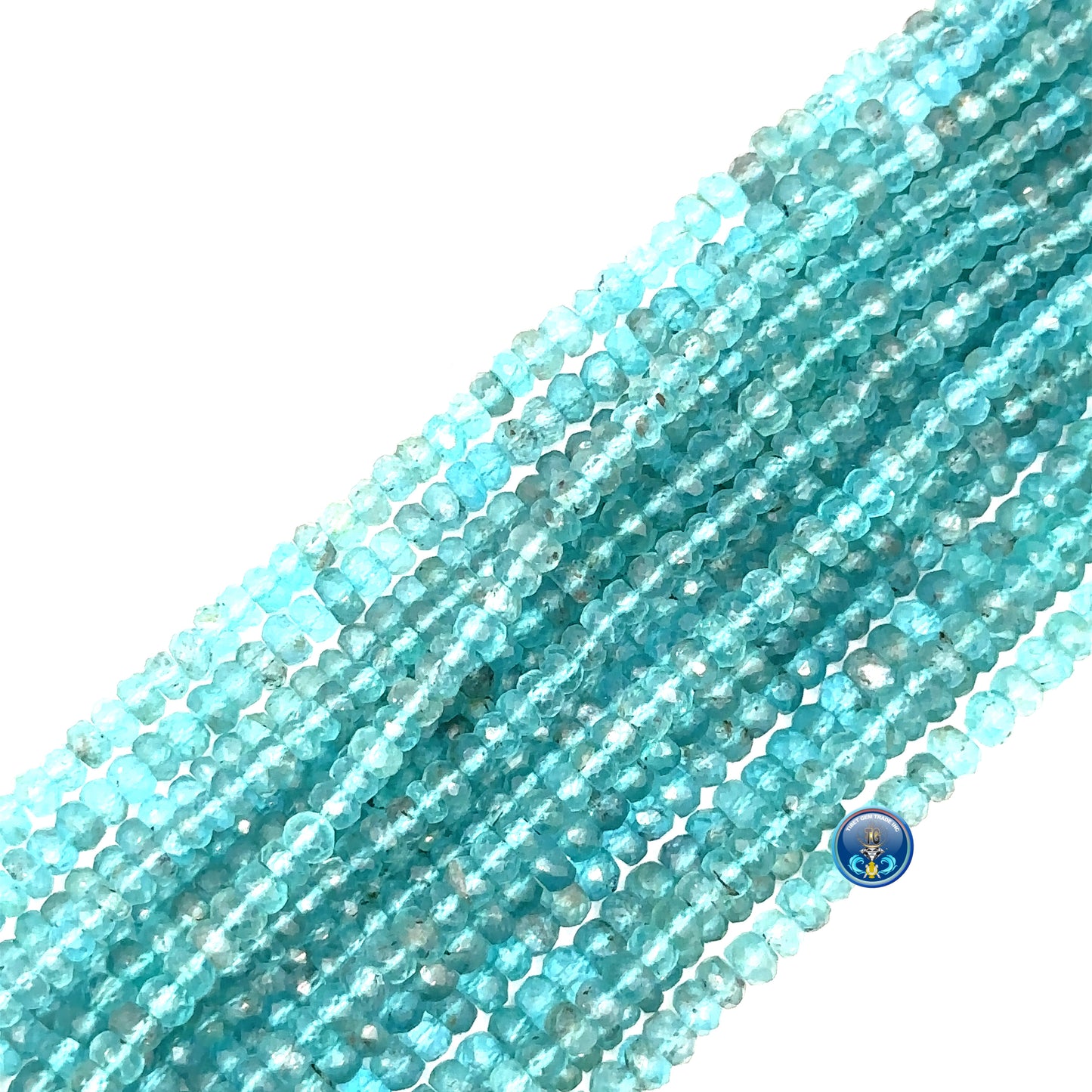 Apatite Faceted Roundel