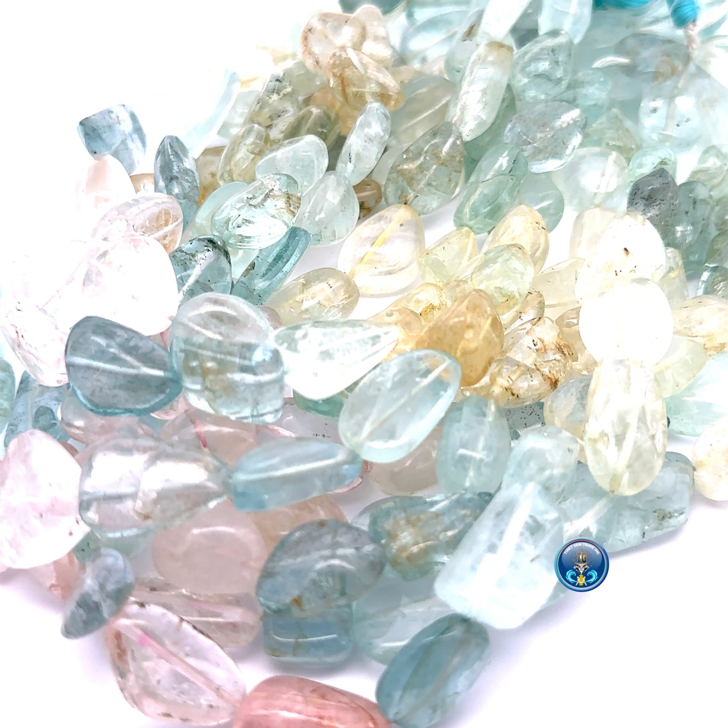 Multi Aquamarine plain nugget