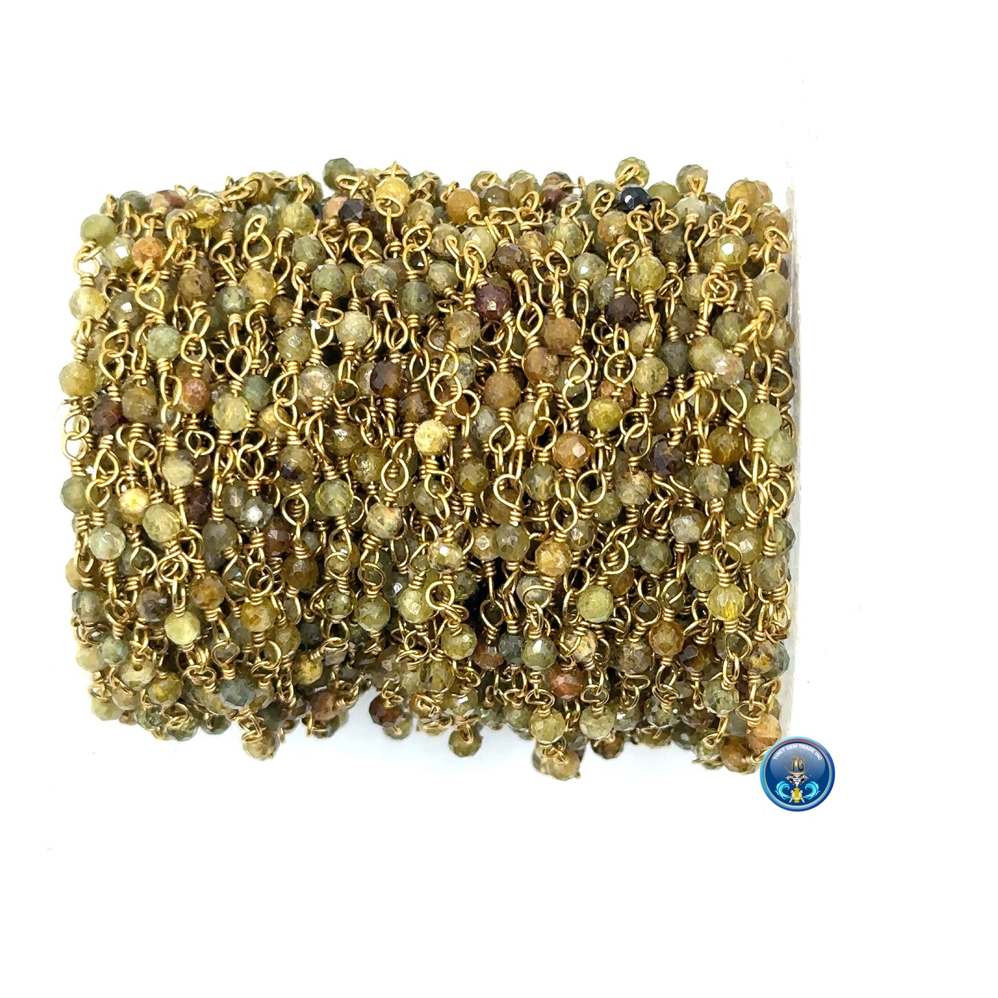 Green Garnet Faceted Round