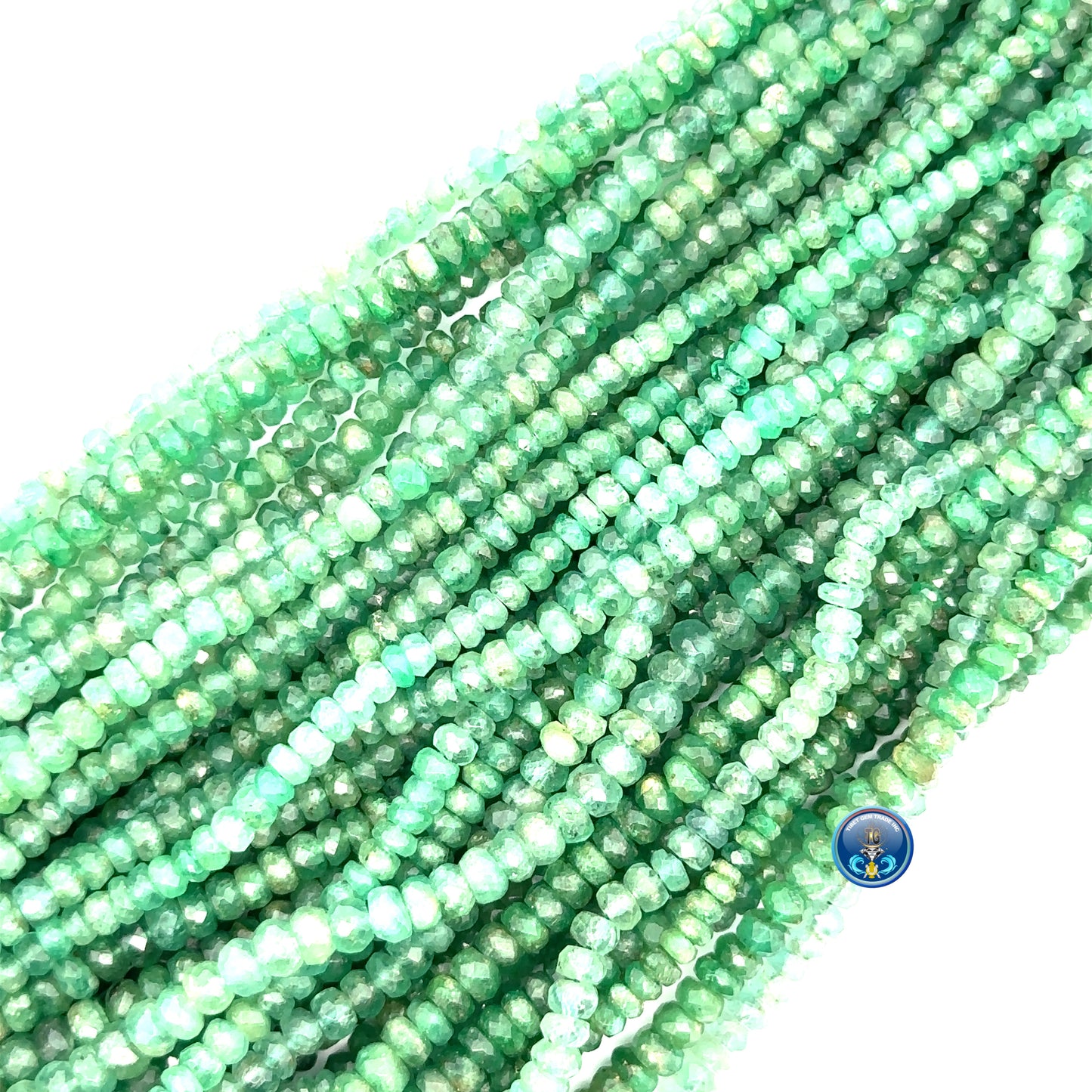 Emerald Faceted Roundel