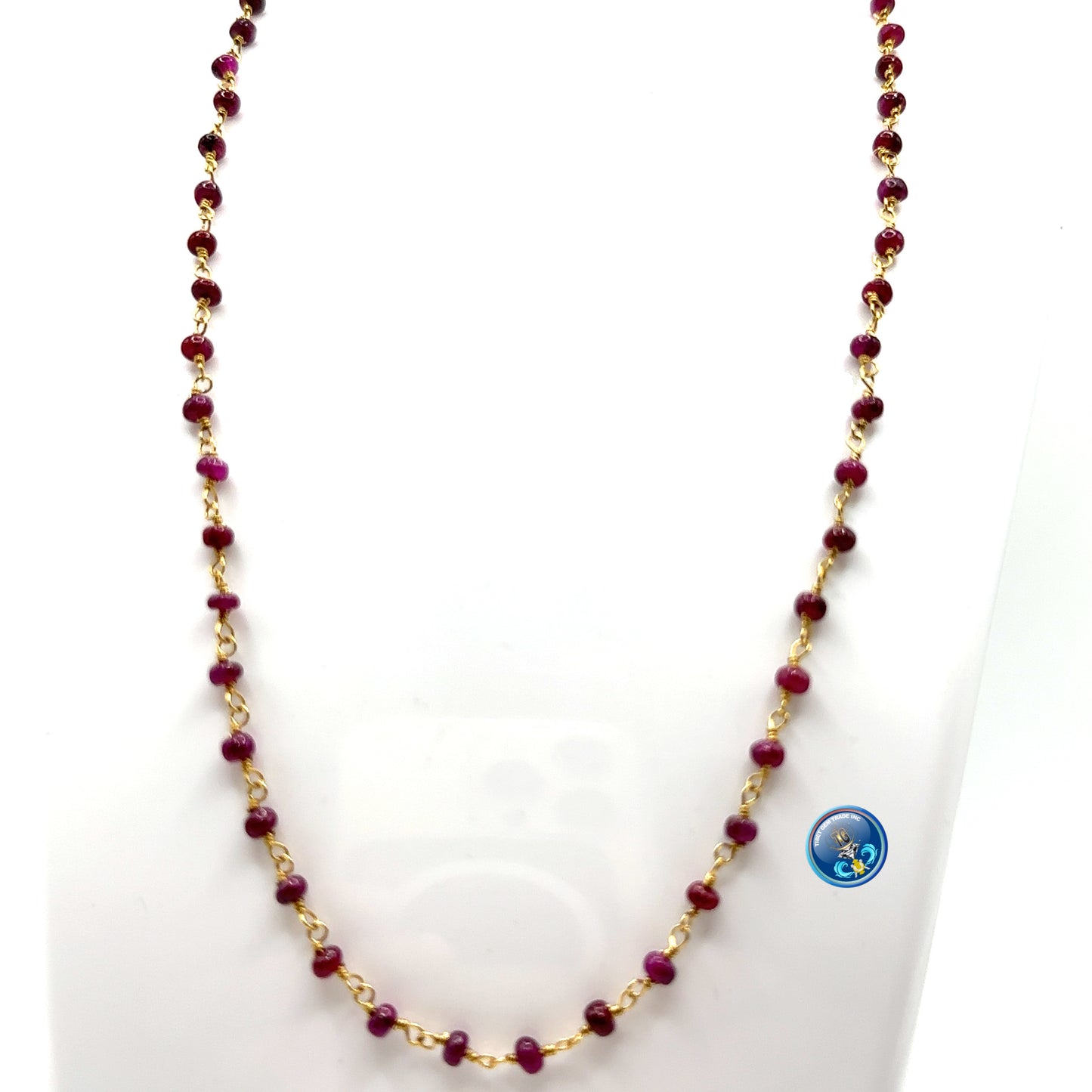Ruby natural plain roundel