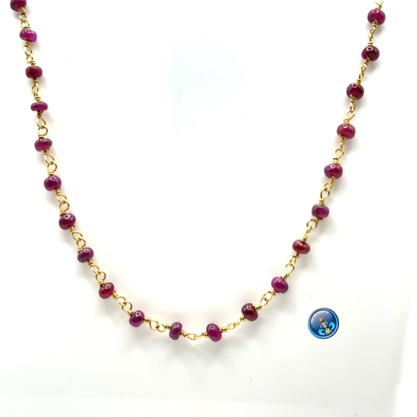 Ruby natural plain roundel