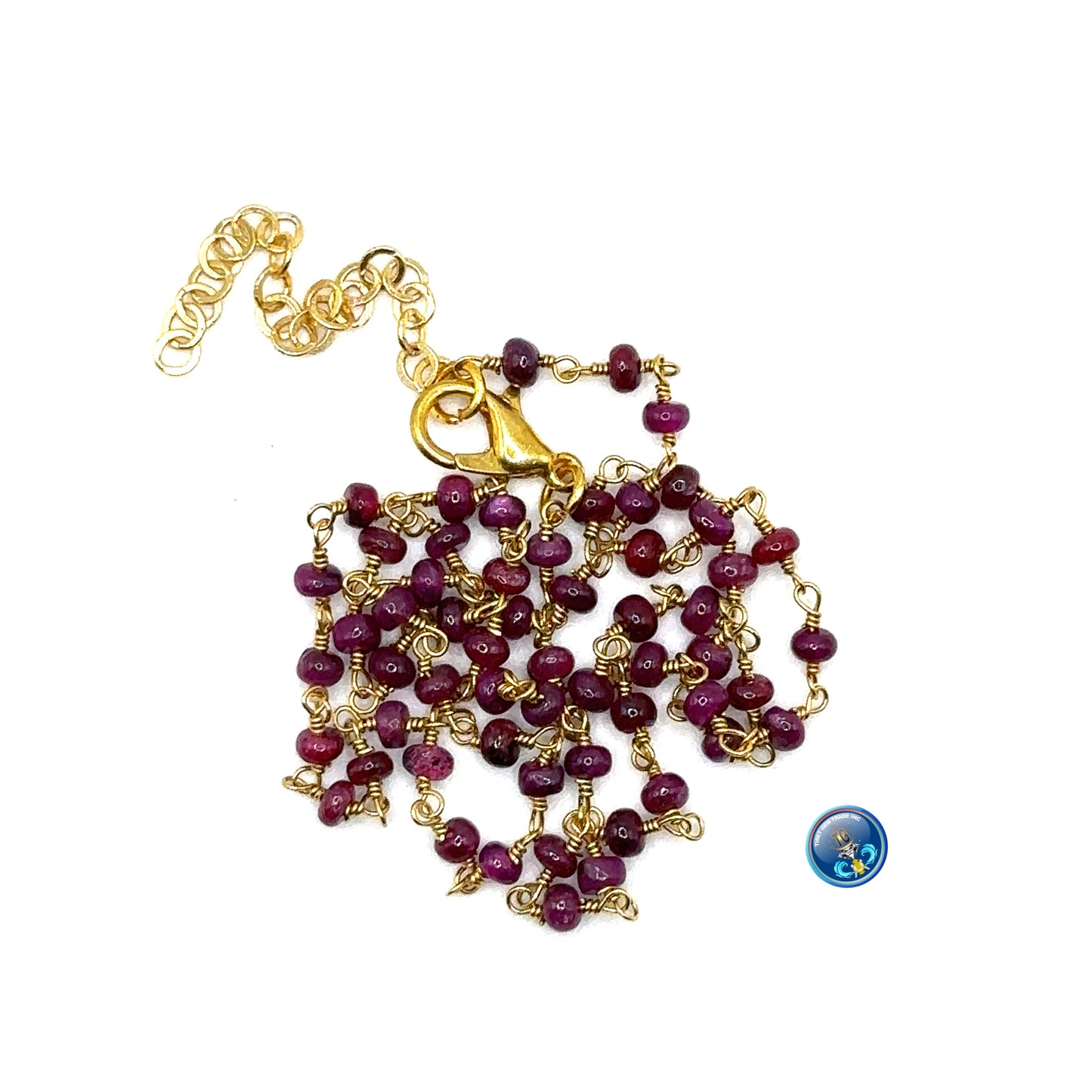 Ruby natural plain roundel