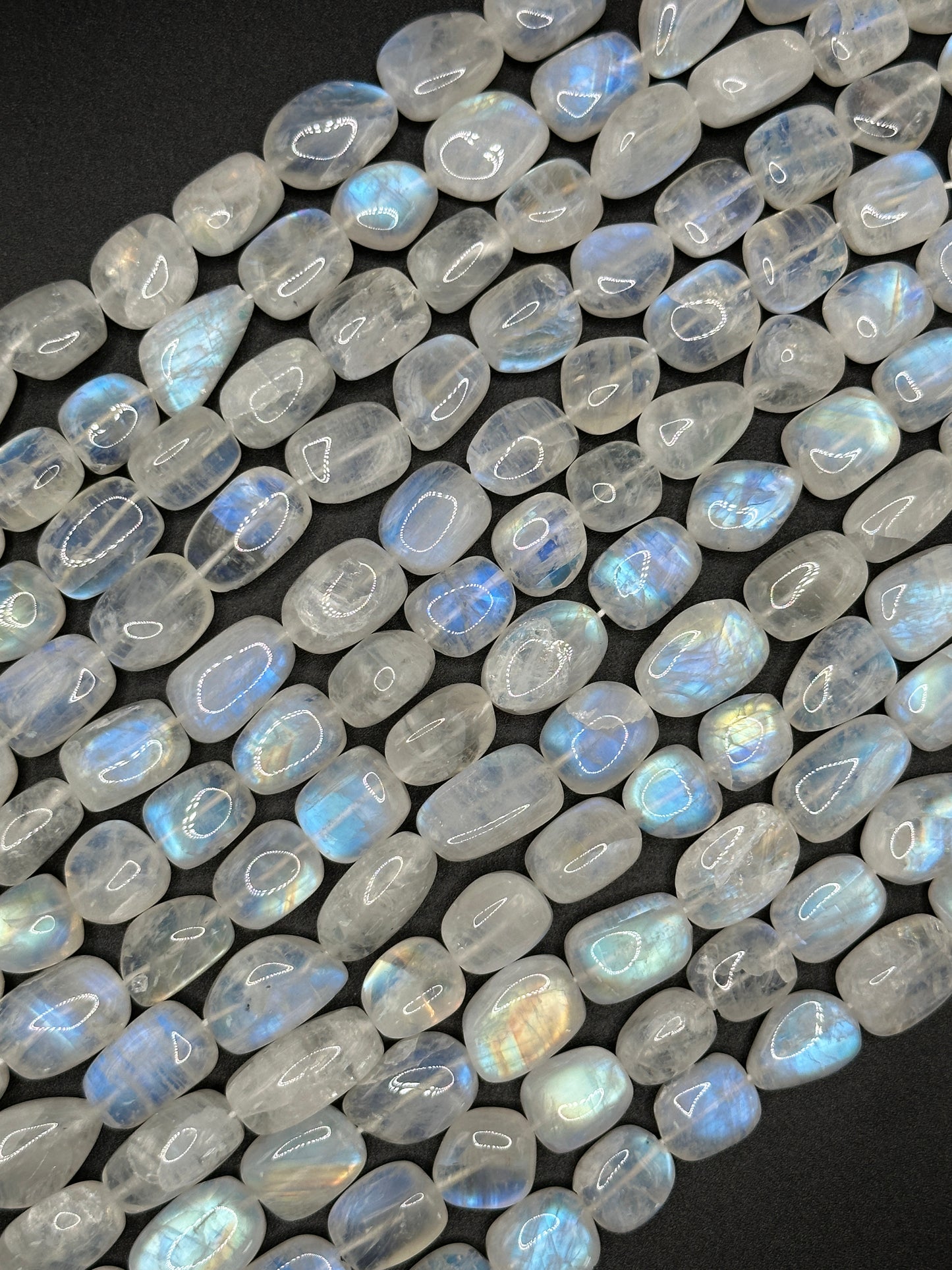Rainbow moonstone plain nugget