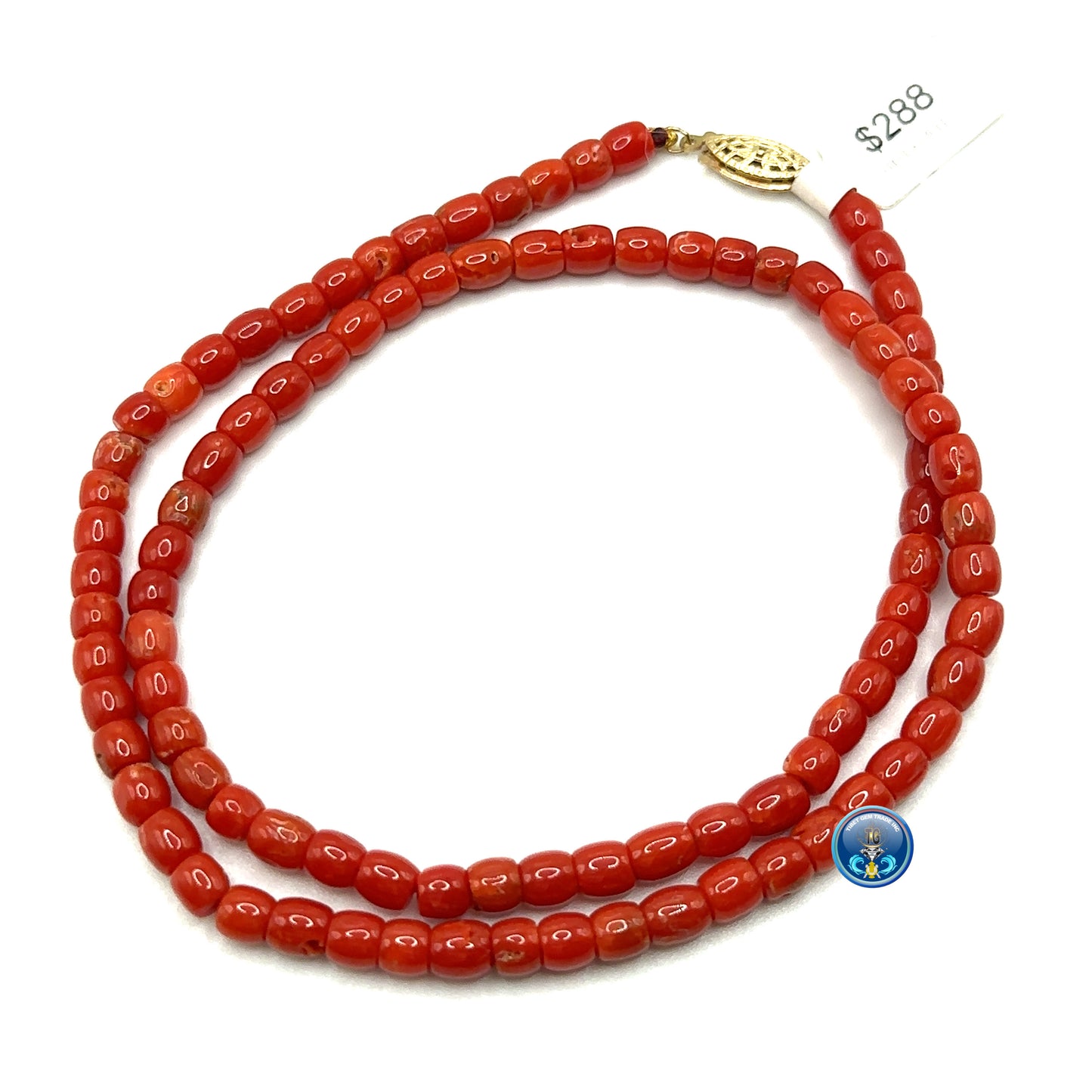 Natural mediterranean red coral