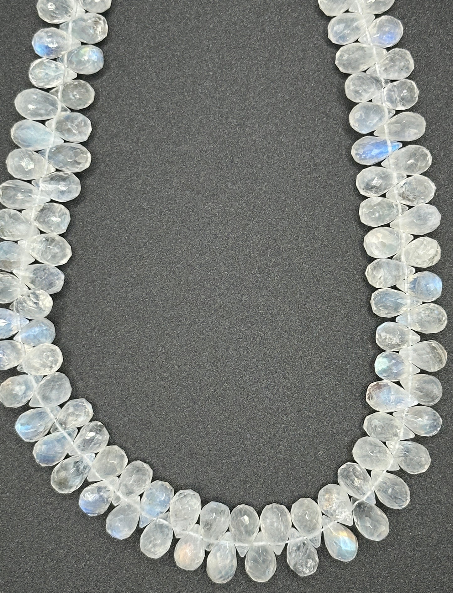 Rainbow Moonstone facetted Teardrop