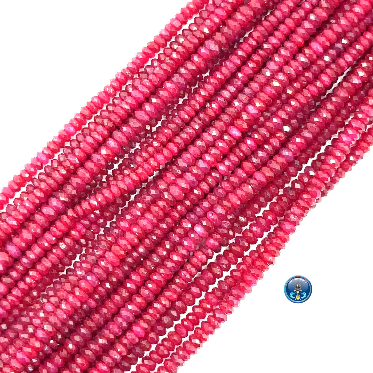 Ruby Faceted Roundel