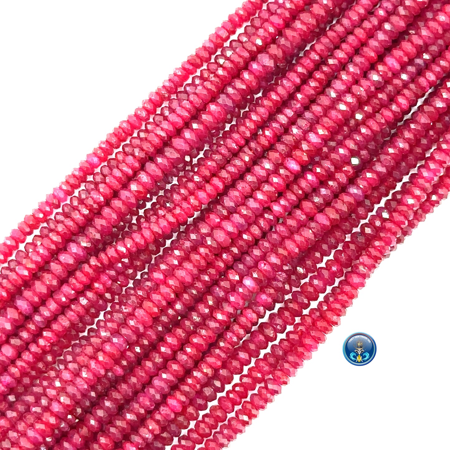 Ruby Faceted Roundel