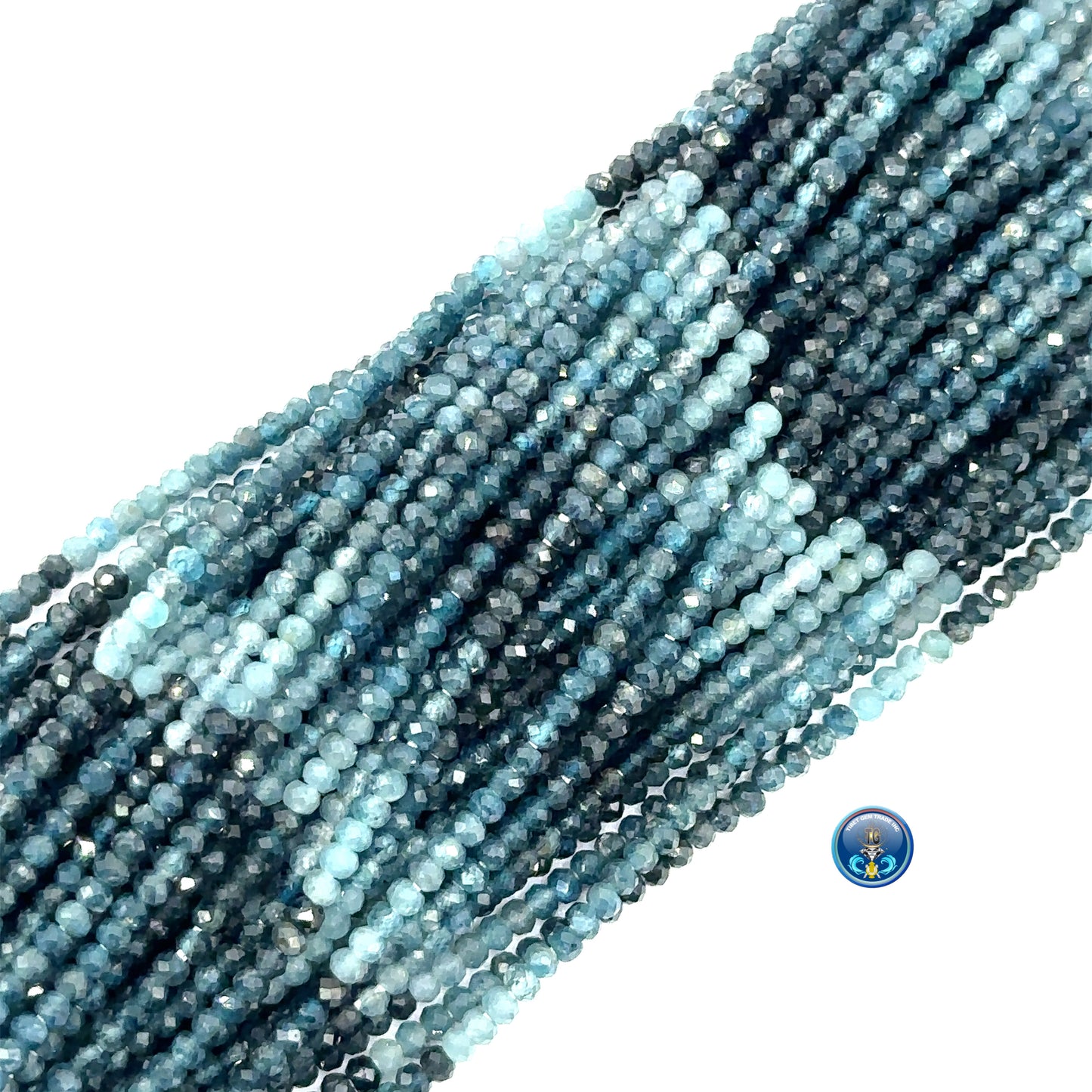 Sapphire Faceted Roundel