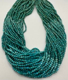 Turquoise facetted round