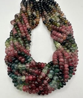Tourmaline plain roundel 6mm