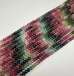 Tourmaline plain roundel 6mm