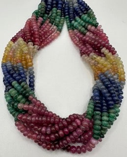 Multi sapphire plain roundel