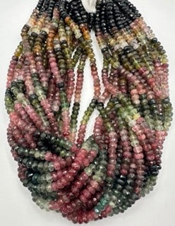 Tourmaline facetted roundel