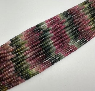 Tourmaline facetted roundel