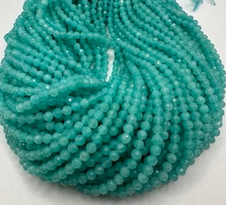 Ammonite facetted round 3mm