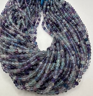 Fluorite facetted round 3mm
