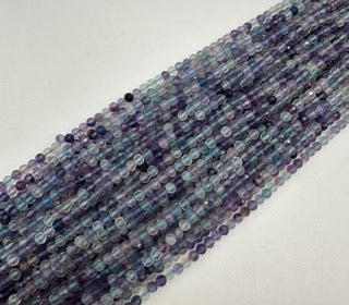 Fluorite facetted round 3mm