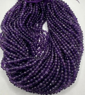 Amethyst facetted round