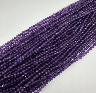 Amethyst facetted round