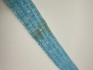 Blue topaz facetted roundel