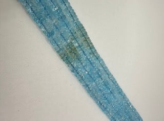 Blue topaz facetted roundel