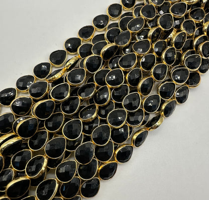 Black spinel pear bezel