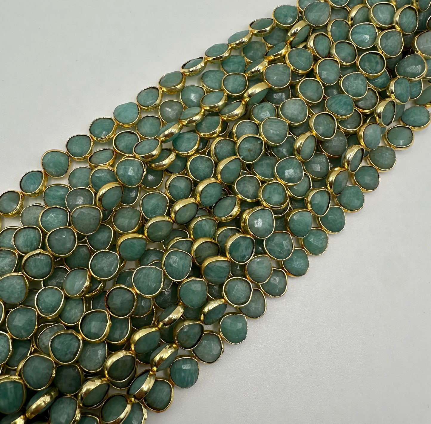 Amazonite heart bezel