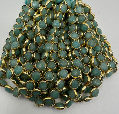 Amazonite heart bezel