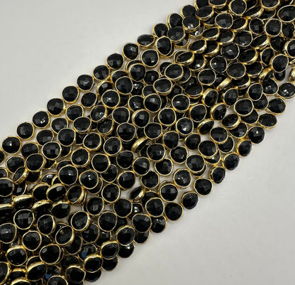 black spinel heart bezel