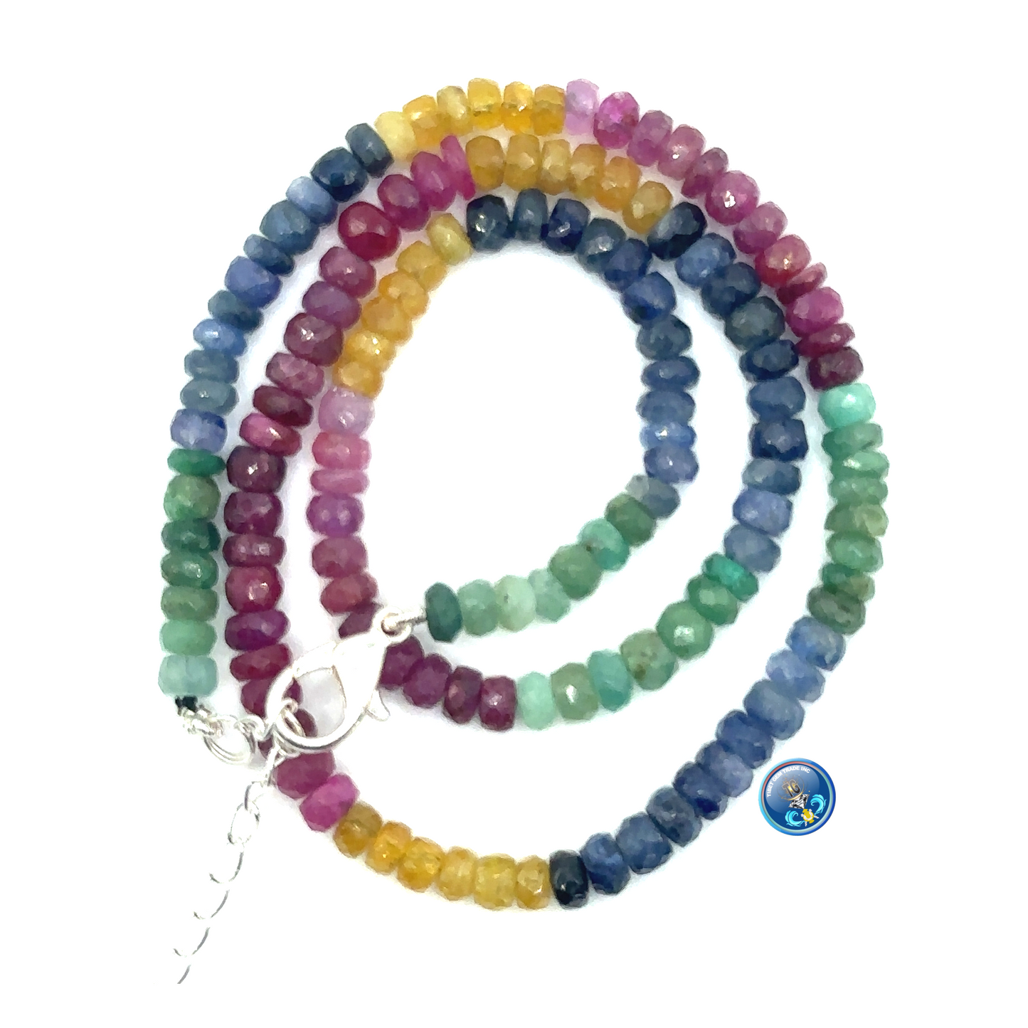 Ruby, Sapphire and Emerald necklace