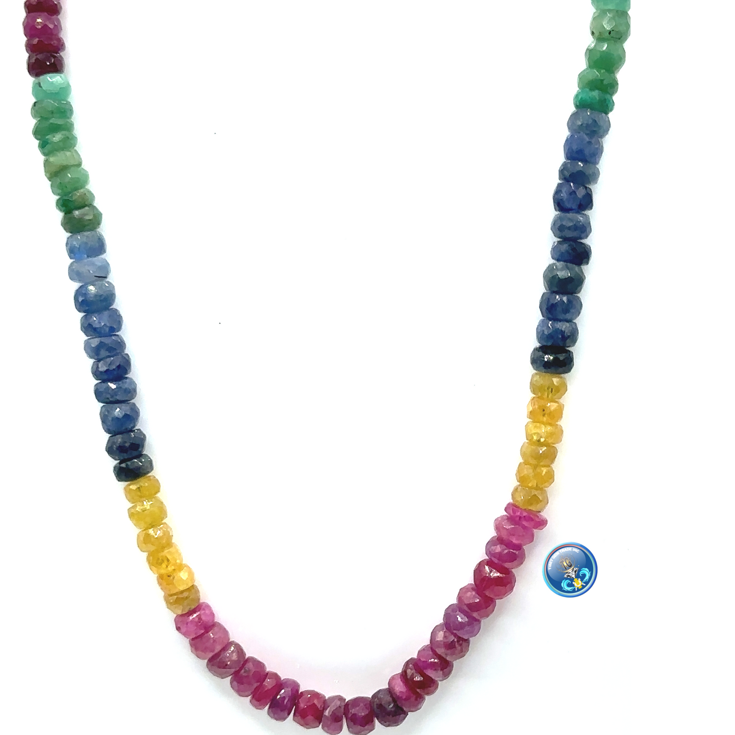 Ruby, Sapphire and Emerald necklace