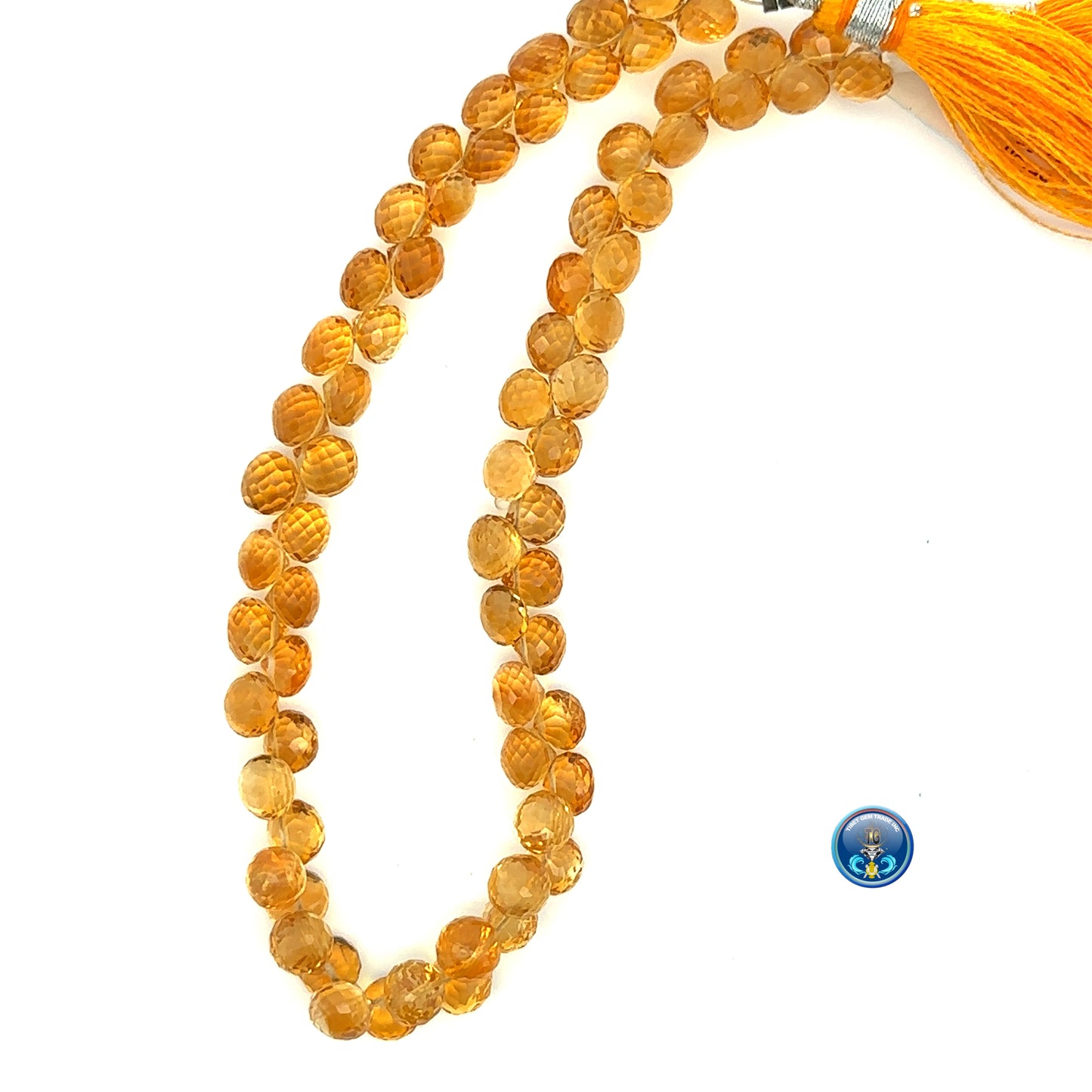Citrine facetted onion