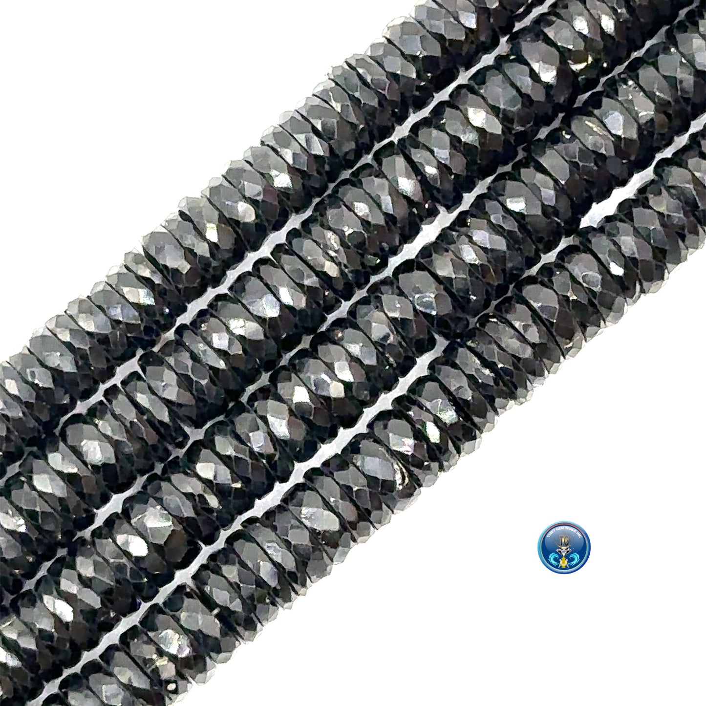 Black Spinel Facetted disc